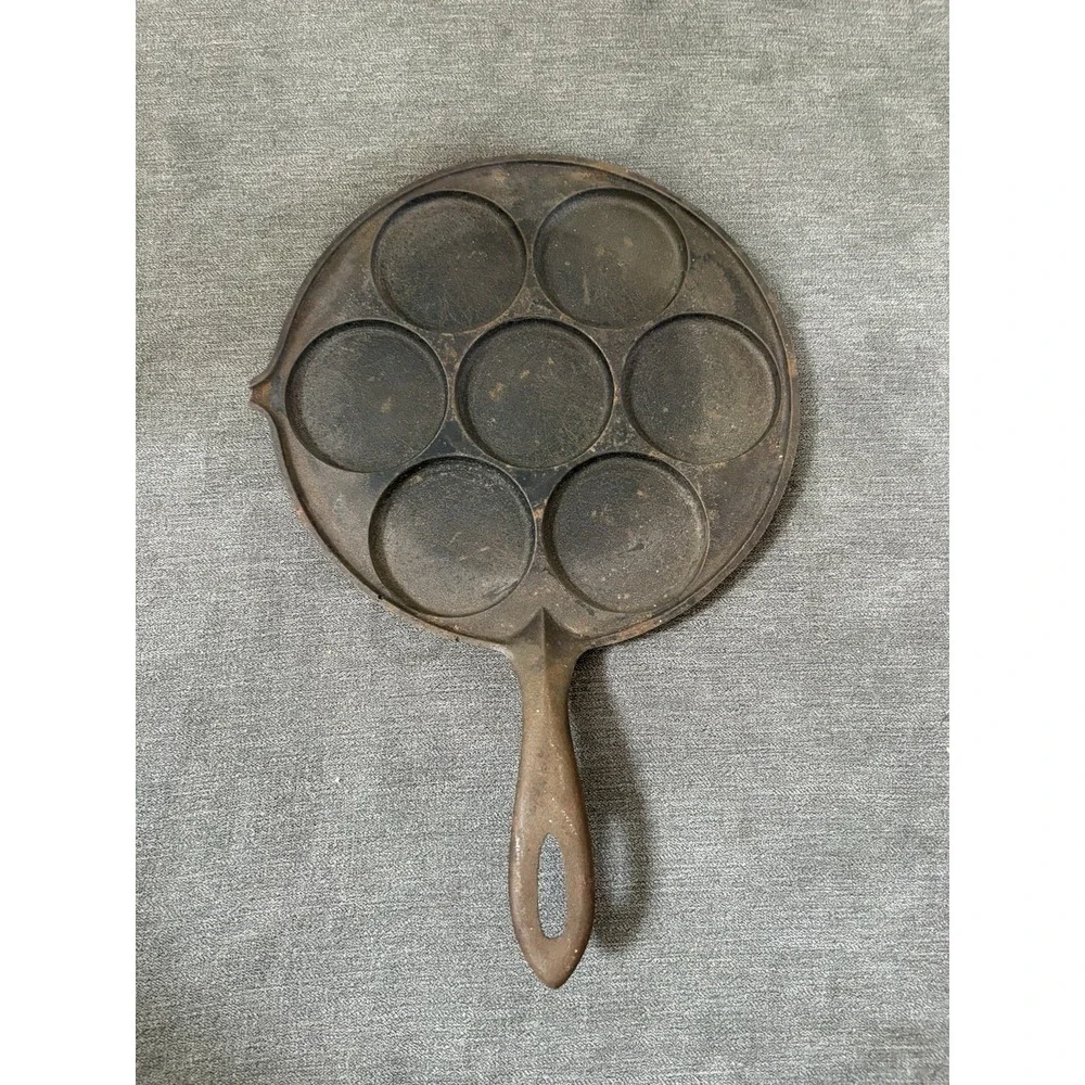 JOTUL ~ Vintage Cast Iron PLETT Flat Pancake Pan‎ (9.5